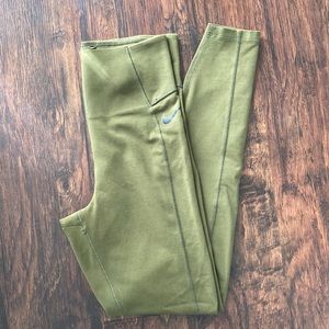 Army Green Nike Dri-Fit Legging Size S